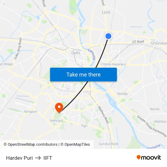 Hardev Puri to IIFT map