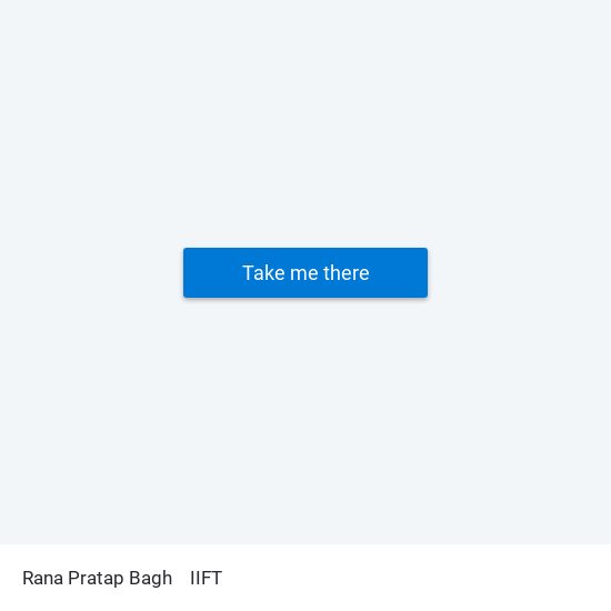 Rana Pratap Bagh to IIFT map