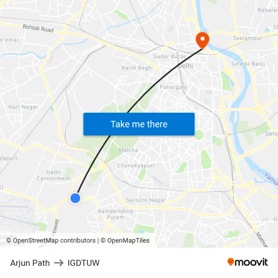 Arjun Path to IGDTUW map