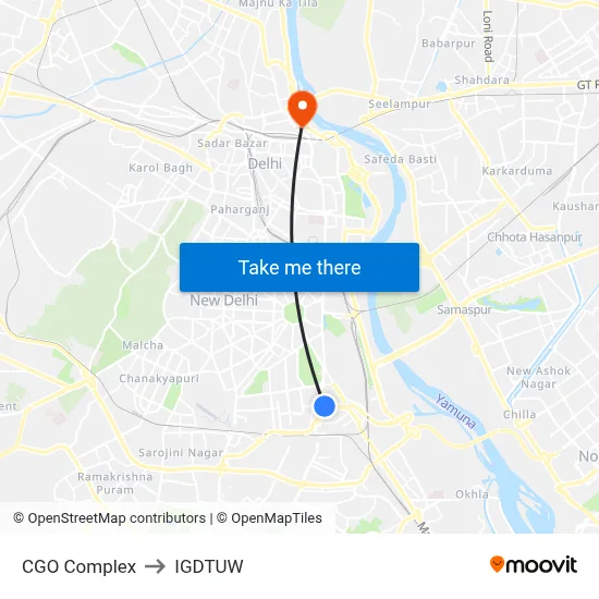 CGO Complex to IGDTUW map