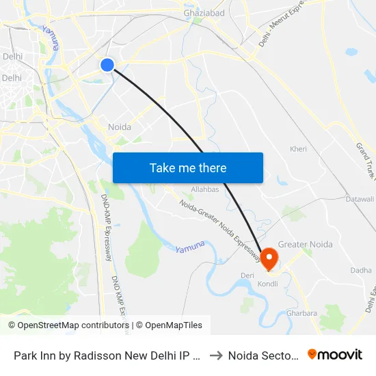 Park Inn by Radisson New Delhi IP Extension to Noida Sector 148 map