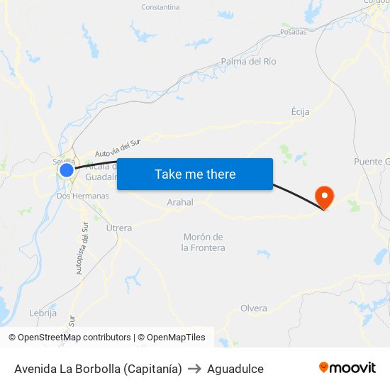 Avenida La Borbolla (Capitanía) to Aguadulce map