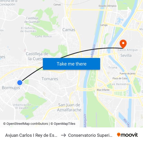 Avjuan Carlos I Rey de España (Parque) to Conservatorio Superior de Música map