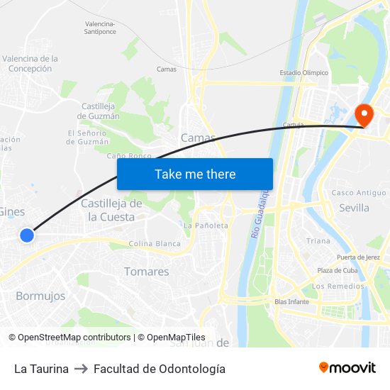 La Taurina to Facultad de Odontología map