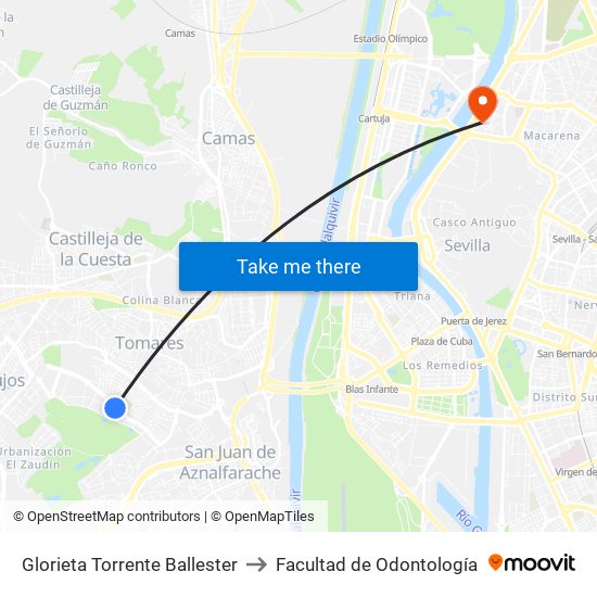 Glorieta Torrente Ballester to Facultad de Odontología map