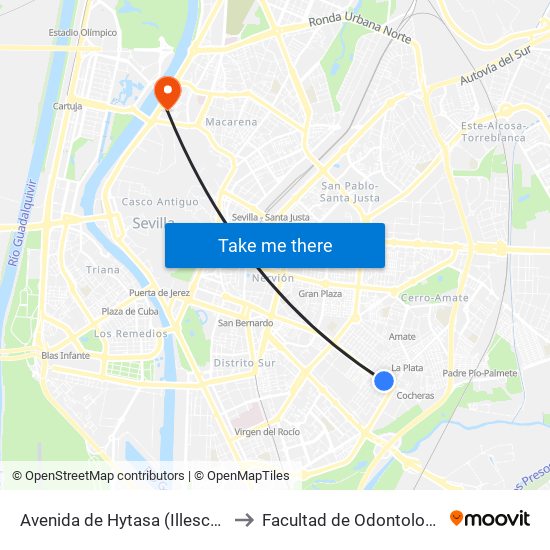 Avenida de Hytasa (Illescas) to Facultad de Odontología map