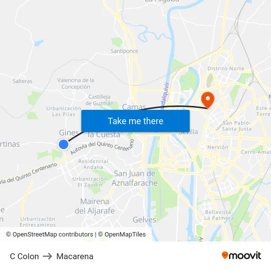 C Colon to Macarena map