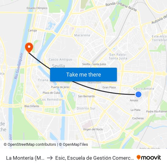La Montería (Mercado) to Esic, Escuela de Gestión Comercial y Marketing map