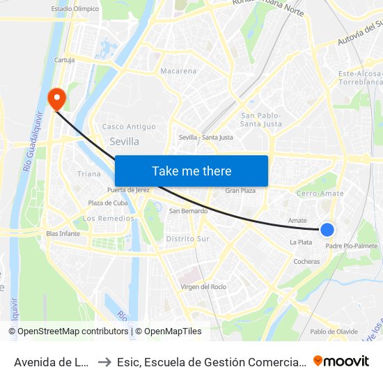 Avenida de La Plata to Esic, Escuela de Gestión Comercial y Marketing map