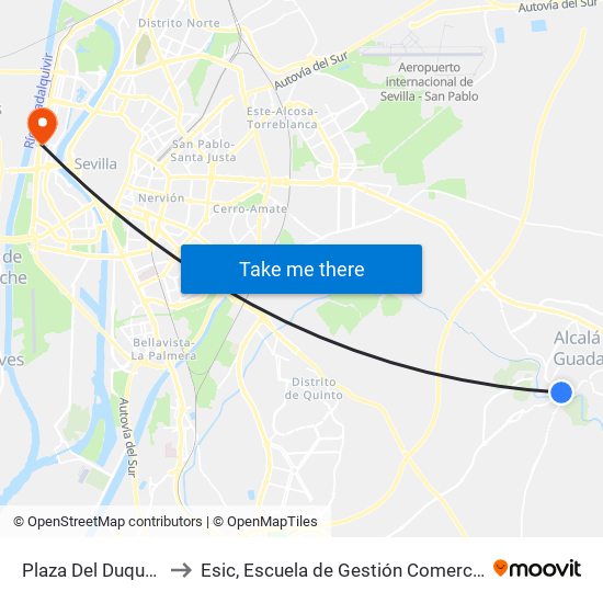 Plaza Del Duque (Ayto.) to Esic, Escuela de Gestión Comercial y Marketing map
