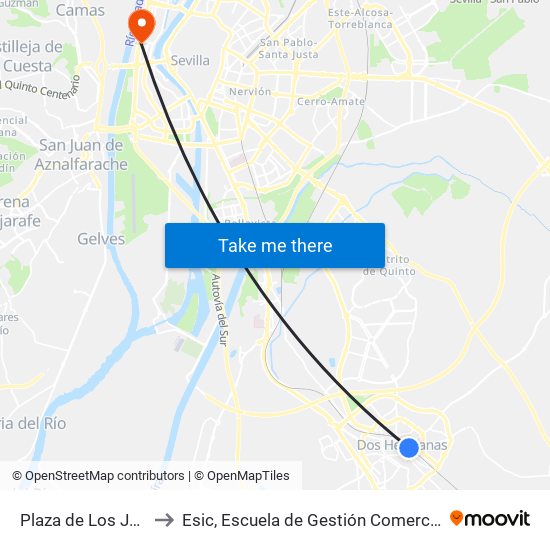 Plaza de Los Juzgados to Esic, Escuela de Gestión Comercial y Marketing map