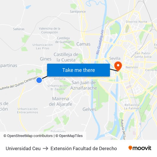 Universidad Ceu to Extensión Facultad de Derecho map