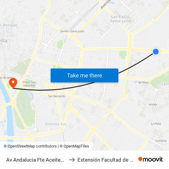 Av Andalucia Fte Aceites Guillen to Extensión Facultad de Derecho map