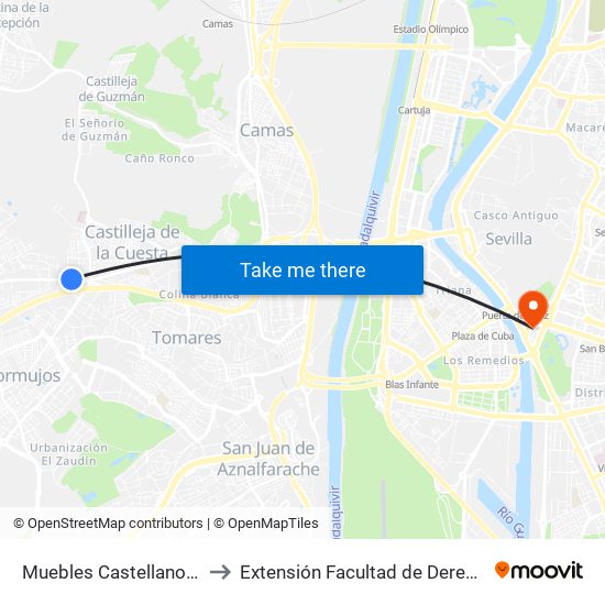 Muebles Castellano (I) to Extensión Facultad de Derecho map