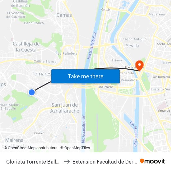 Glorieta Torrente Ballester to Extensión Facultad de Derecho map