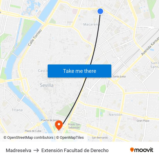 Madreselva to Extensión Facultad de Derecho map