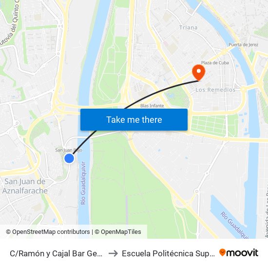 C/Ramón y Cajal Bar Geroma to Escuela Politécnica Superior map