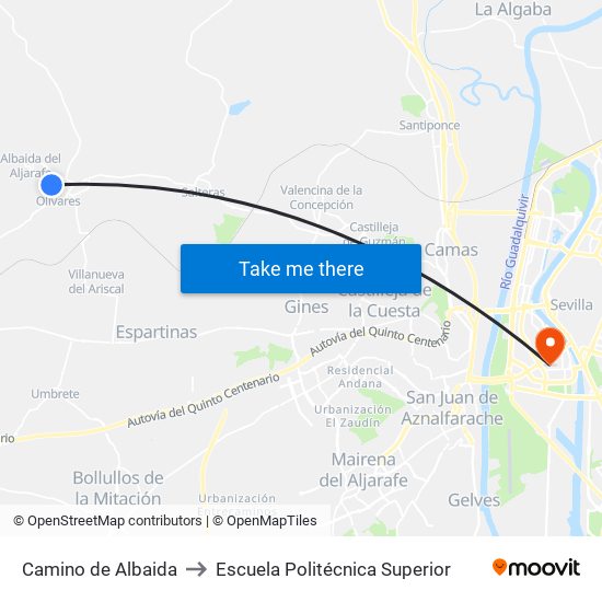 Camino de Albaida to Escuela Politécnica Superior map