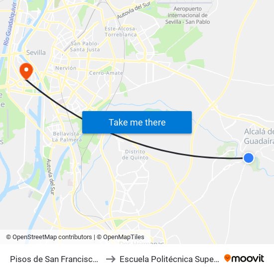 Pisos de San Francisco (I) to Escuela Politécnica Superior map