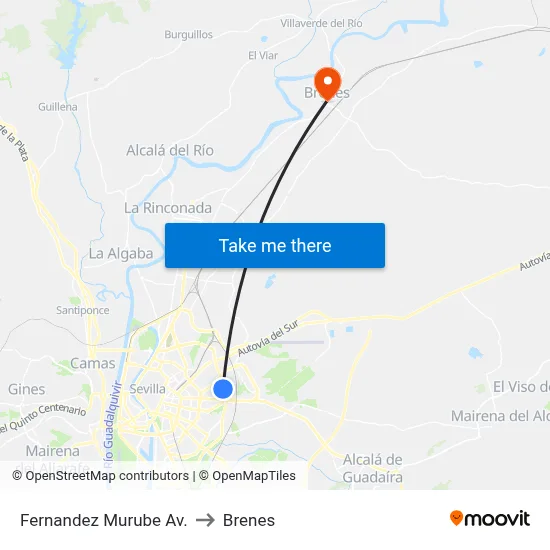 Fernandez Murube  Av. to Brenes map