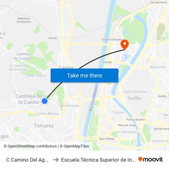 C Camino Del Agua (V) to Escuela Técnica Superior de Ingeniería map