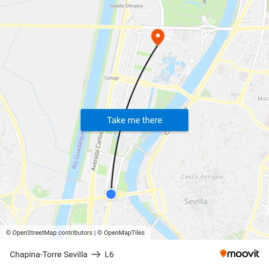 Chapina-Torre Sevilla to L6 map