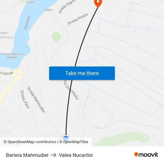 Bariera Mahmudiei to Valea Nucarilor map