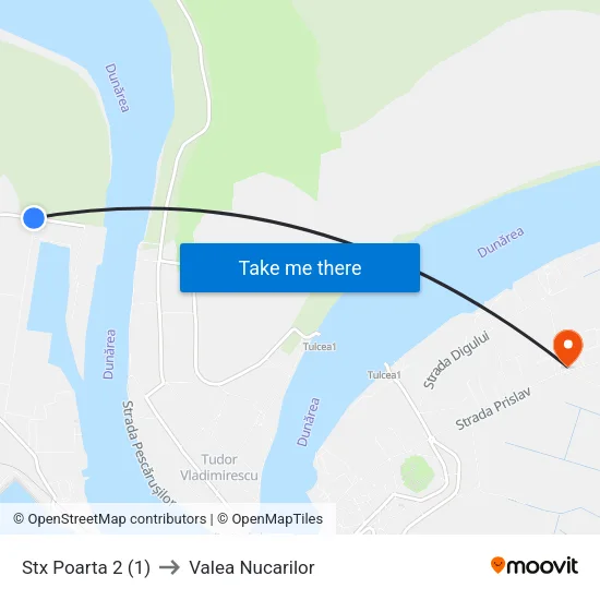 Șantier Naval Poarta 4 to Valea Nucarilor map