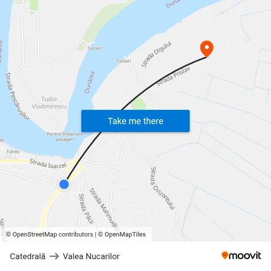 Catedrală to Valea Nucarilor map
