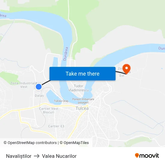 Navaliștilor to Valea Nucarilor map