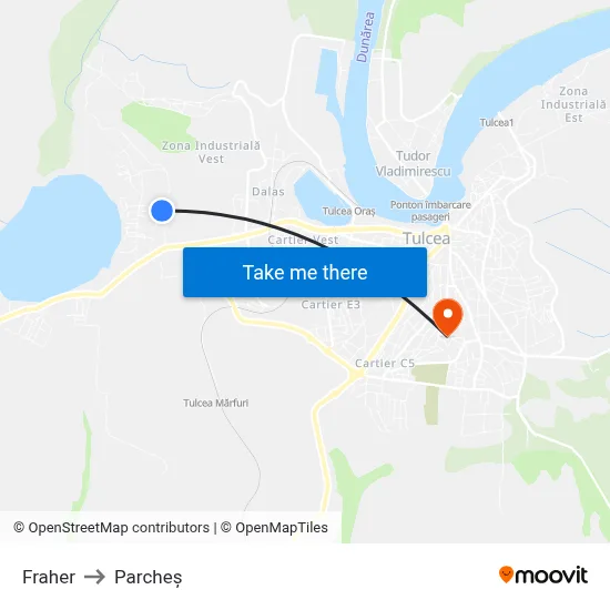 Fraher to Parcheș map