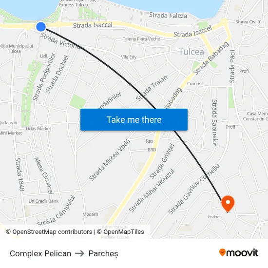 Complex Pelican to Parcheș map