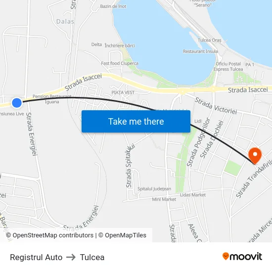 Registrul Auto to Tulcea map