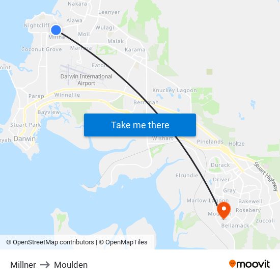 Millner to Moulden map