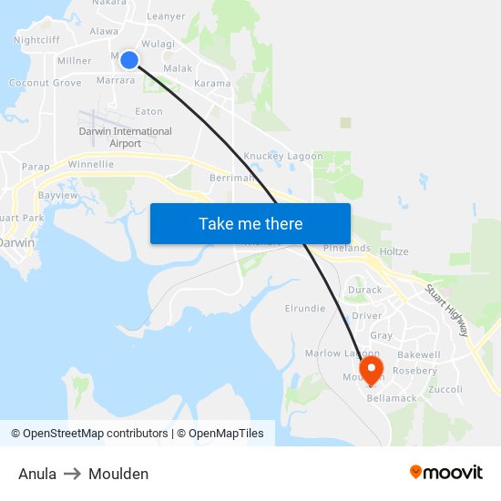 Anula to Moulden map