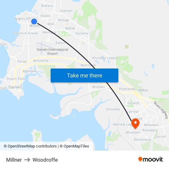 Millner to Woodroffe map