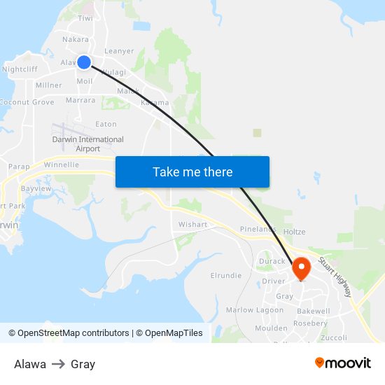 Alawa to Gray map