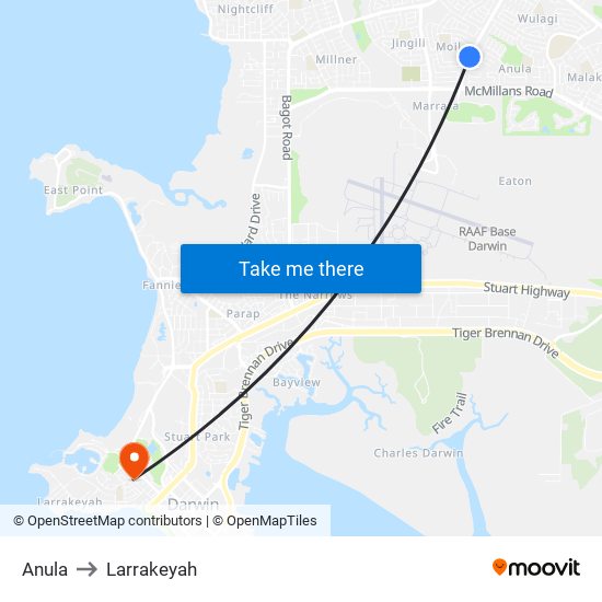 Anula to Larrakeyah map