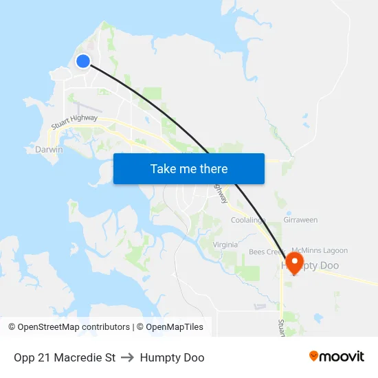 Opp 21 Macredie St to Humpty Doo map