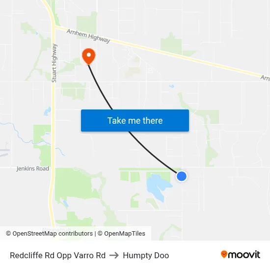 Redcliffe Rd Opp Varro Rd to Humpty Doo map