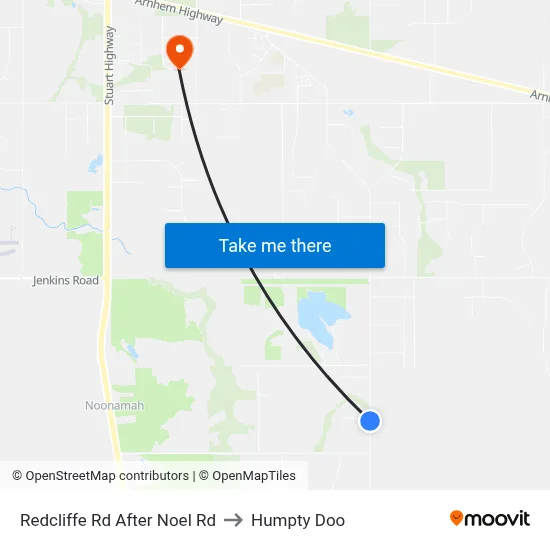 Redcliffe Rd After Noel Rd to Humpty Doo map