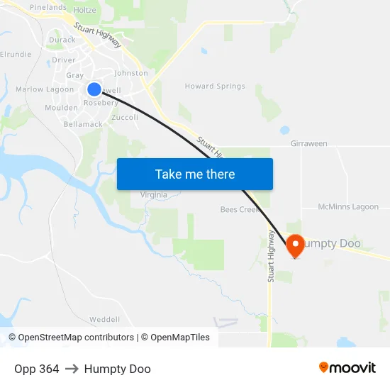 Opp 364 to Humpty Doo map