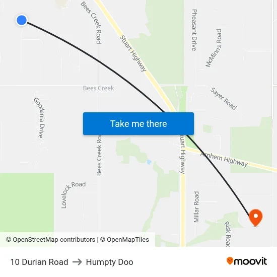10 Durian Road to Humpty Doo map