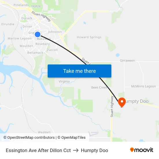 Essington Ave After Dillon Cct to Humpty Doo map