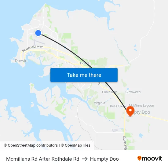 Mcmillans Rd After Rothdale Rd to Humpty Doo map