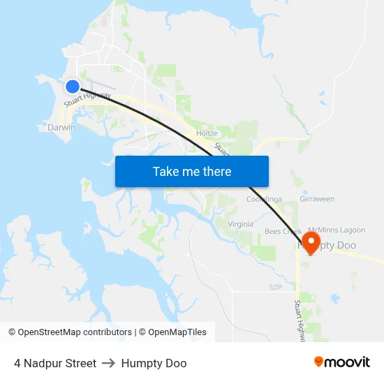 4 Nadpur Street to Humpty Doo map