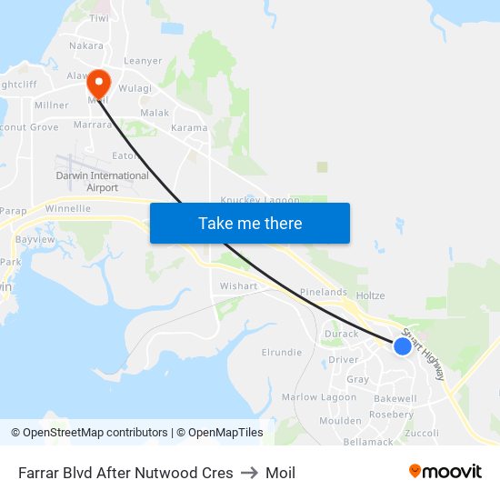 Farrar Blvd After Nutwood Cres to Moil map