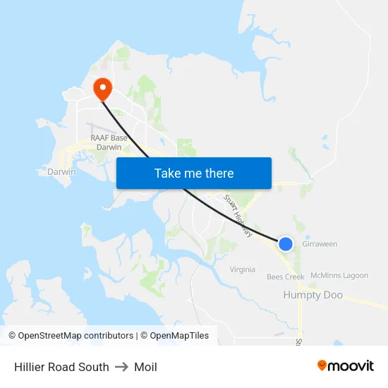 35 Bonson Terrace to Moil map