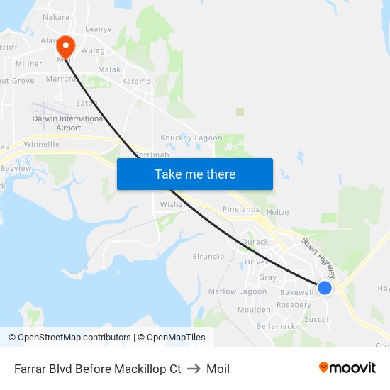 Farrar Blvd Before Mackillop Ct to Moil map