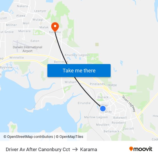 Driver Av After Canonbury Cct to Karama map